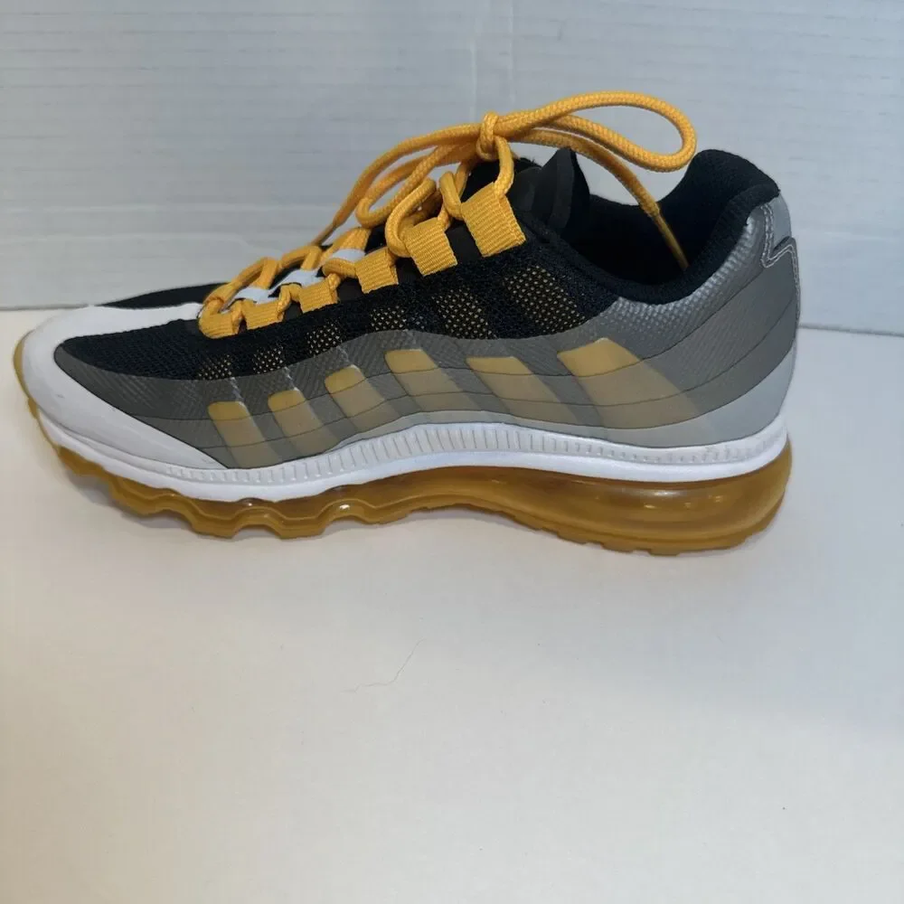 Nike Air Max 95 Orange Silver White Black Running Shoes Low Top Sneakers Neon 6